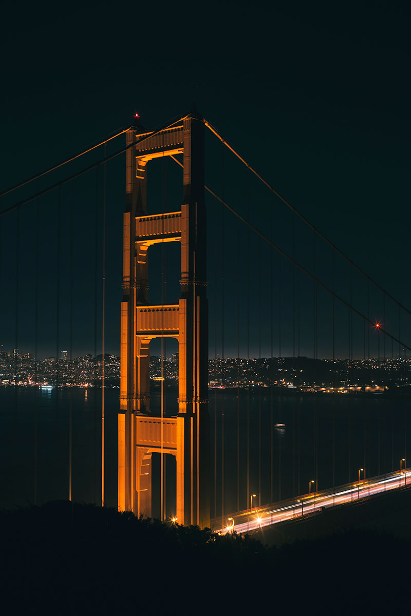 San Francisco's Golden Gate Bridge from the Marin Headlands by Monica Galvan