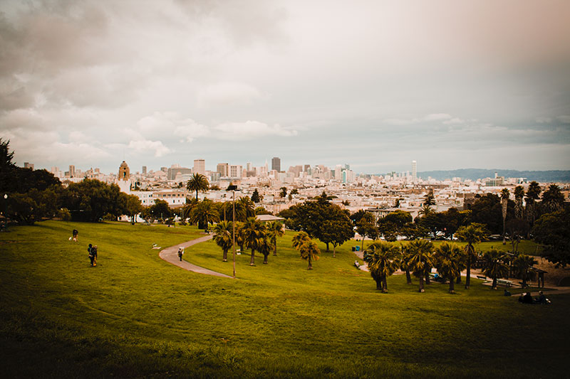 Mission Dolores Park in San Francisco, California